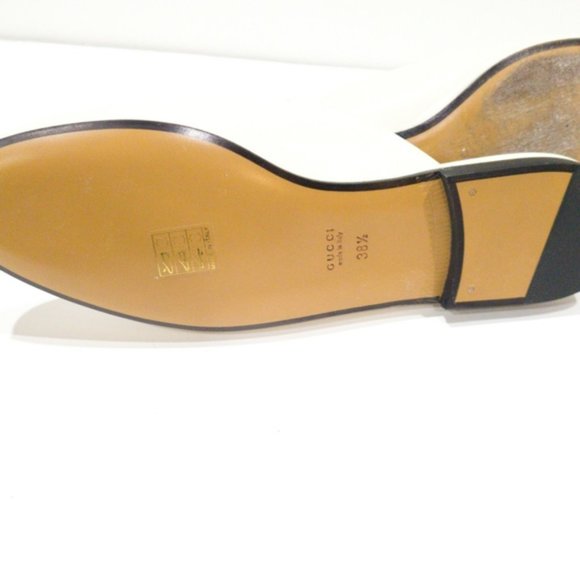 Gucci Princetown Leather Slipper White -8.5 - Picture 12 of 13